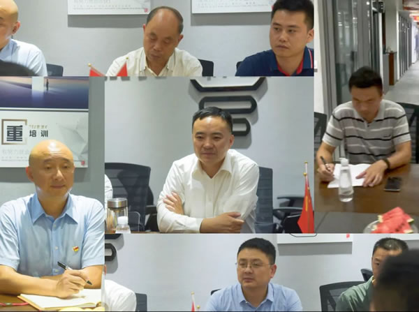 雅之轩门窗|热烈欢迎广汉市委组织部领导一行莅临我司检查指导党建工作